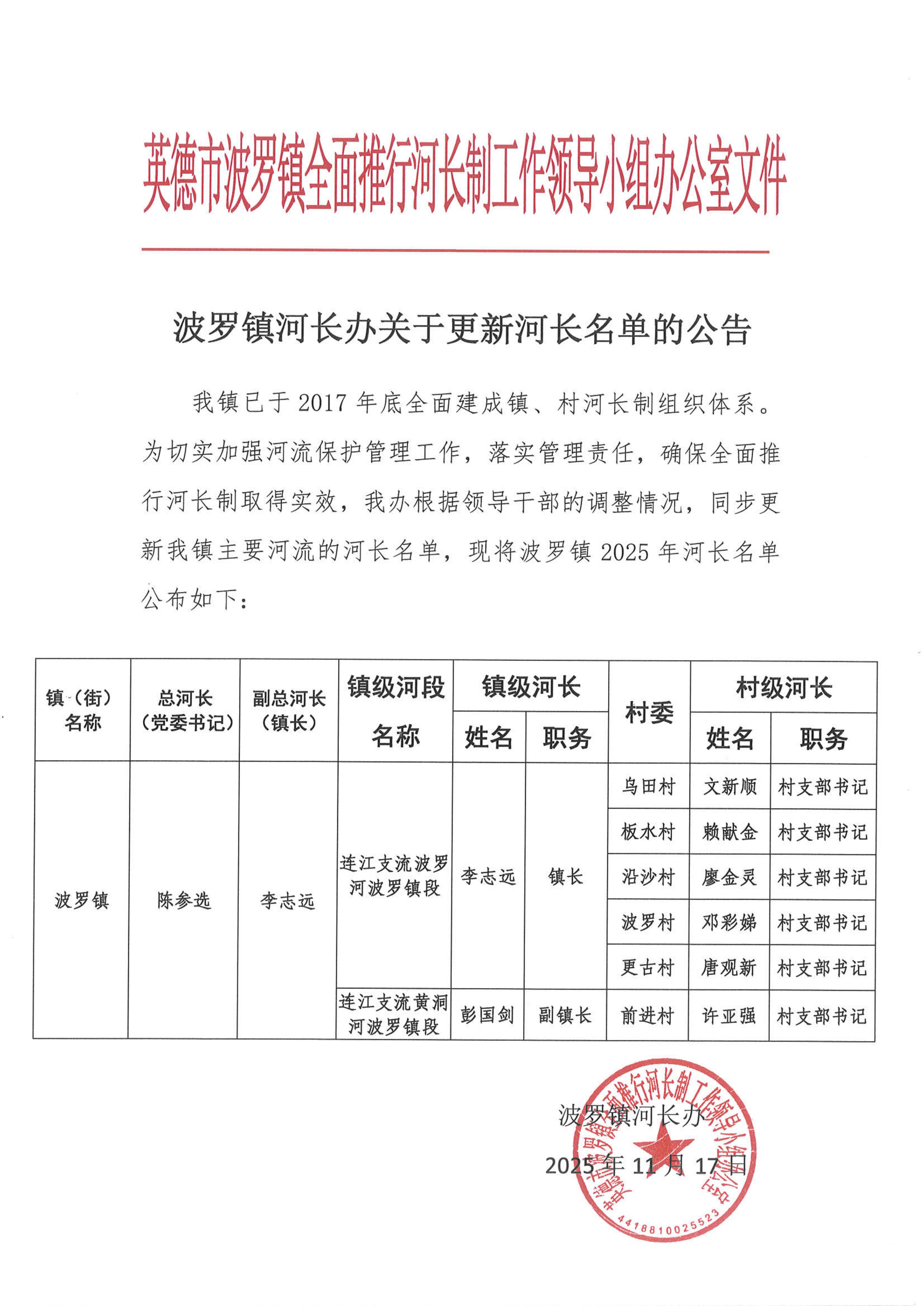 波罗镇河长办关于更新河长名单的公告_01.jpg