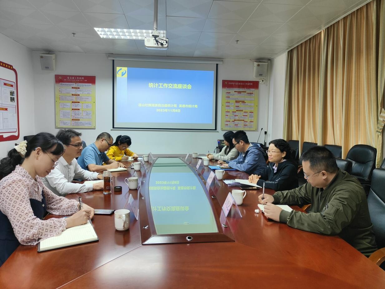 交流学习拓思路互学互鉴共提升——连山英德两地开展统计业务交流学习