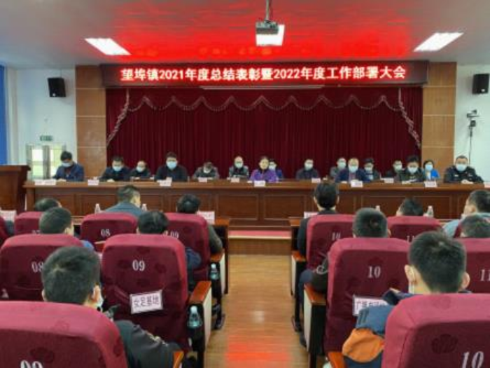 首先由镇党委副书记邓光锋同志通报望埠镇2021年度集体与个人获奖情况